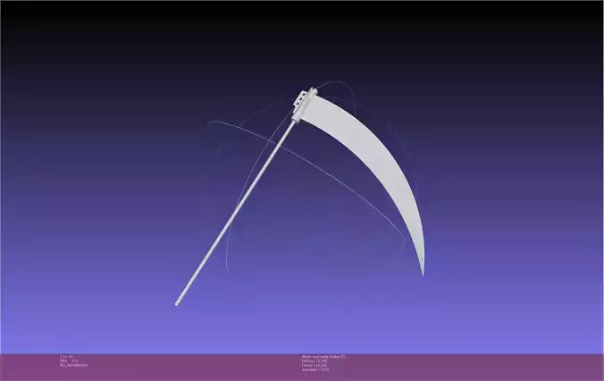 Soul Eater Scythe Assembly 3D print model