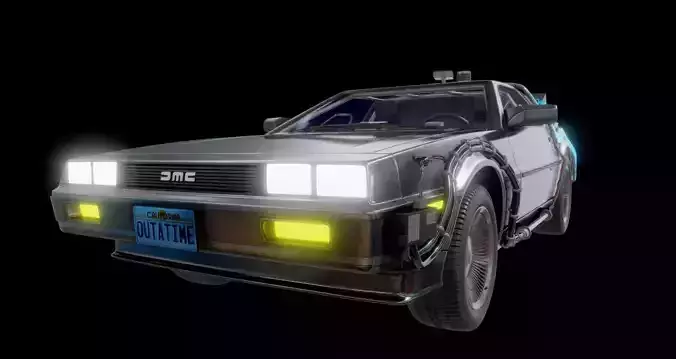 DeLorean DMC-12 Back To The Future episode 1 3D model