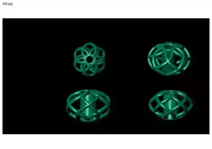 1 size stl beeds 3D print model