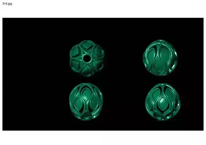 1 size stl beeds 3D print model