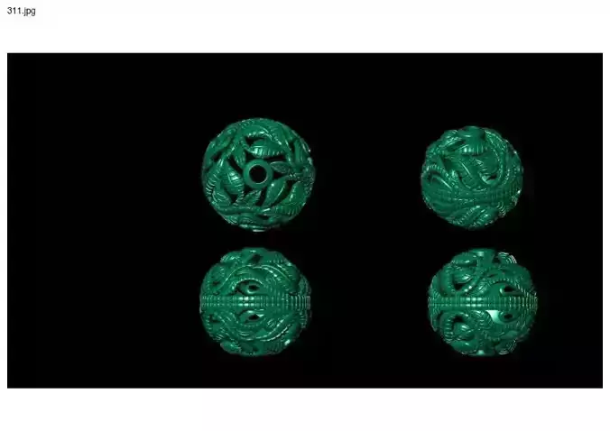 1 size stl beeds 3D print model
