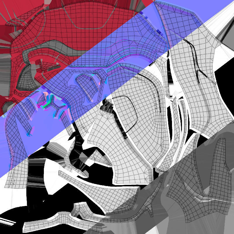 Iron-Spiderman Classic Suit Insomniac Games Low-poly 3D model_6