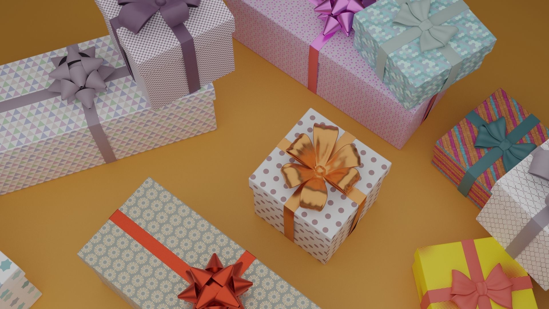 Gift Boxes 3D model_3