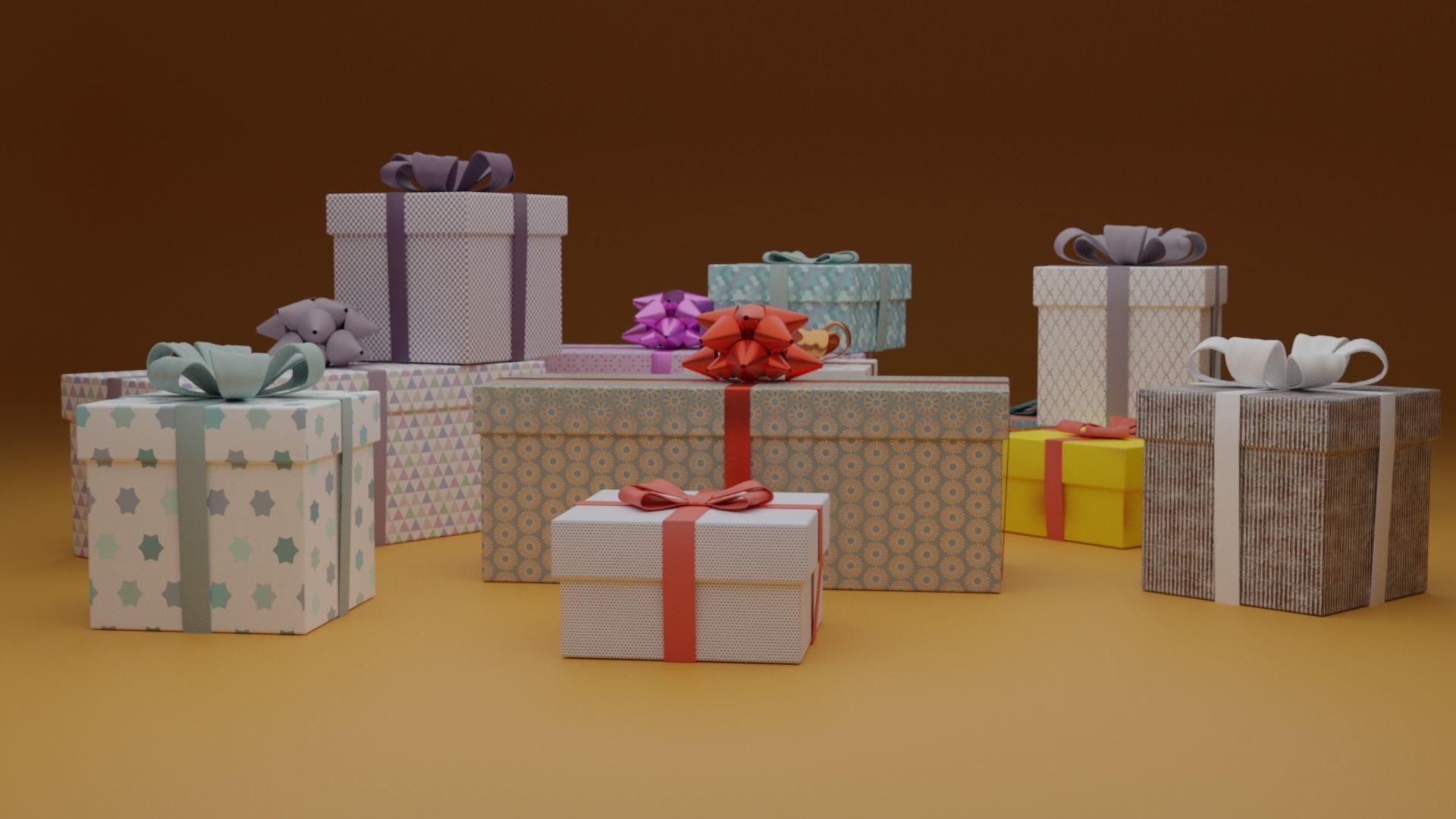 Gift Boxes 3D model_1