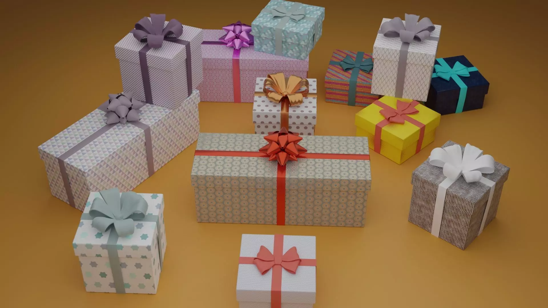 Gift Boxes 3D model_0