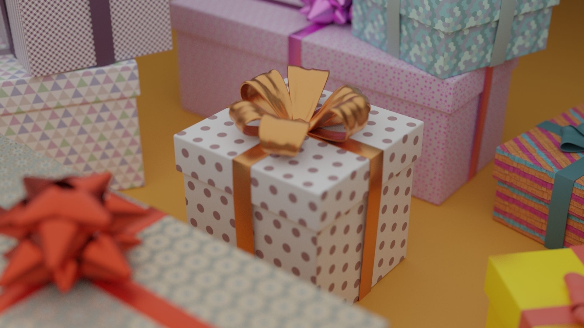 Gift Boxes 3D model_2
