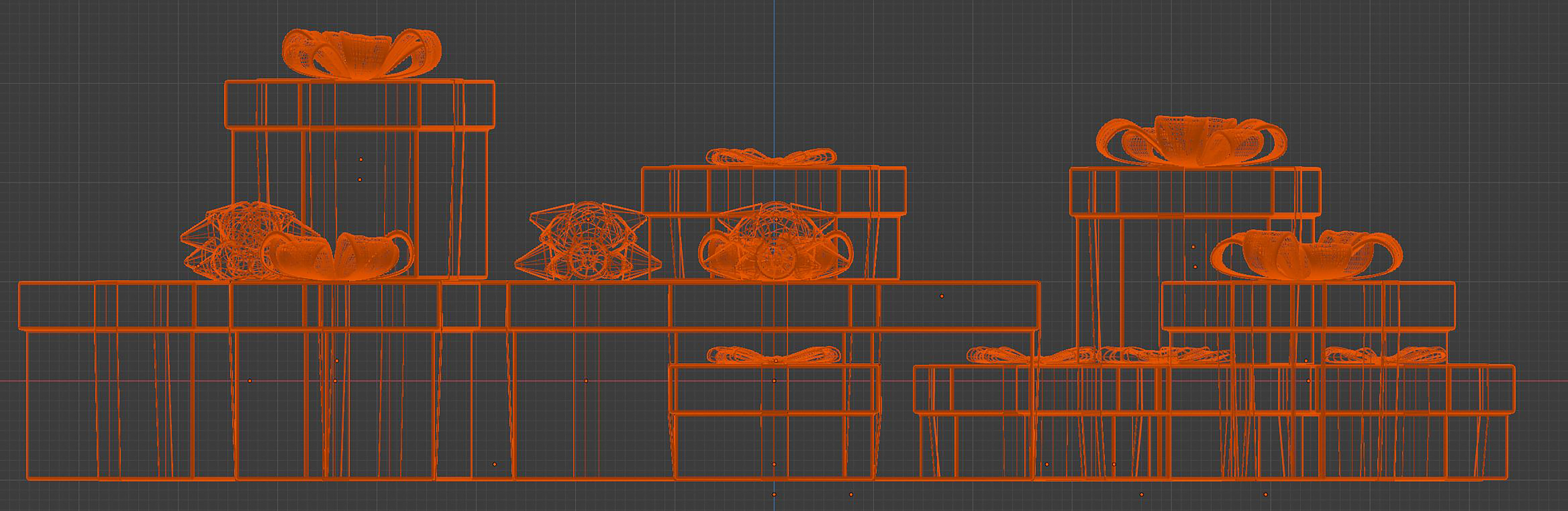 Gift Boxes 3D model_8