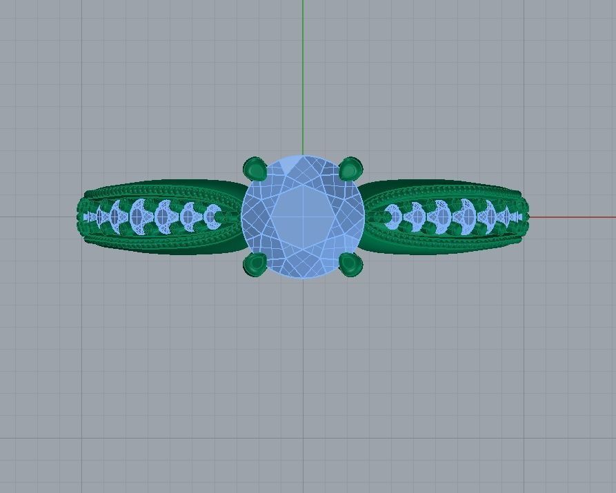 Engagement ring  3D print model_4