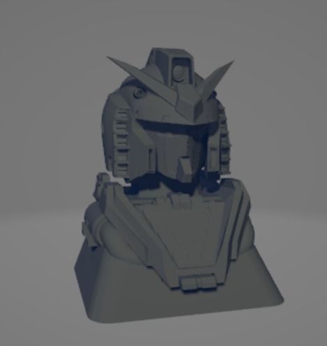 Keycap Gundam RX 78 3D print model_2