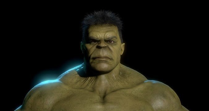 The Hulk Avengers Full Body  3D model