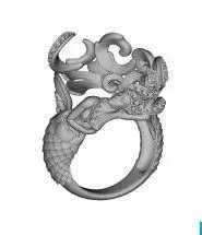 3d models mermaid ring Free 3D print model