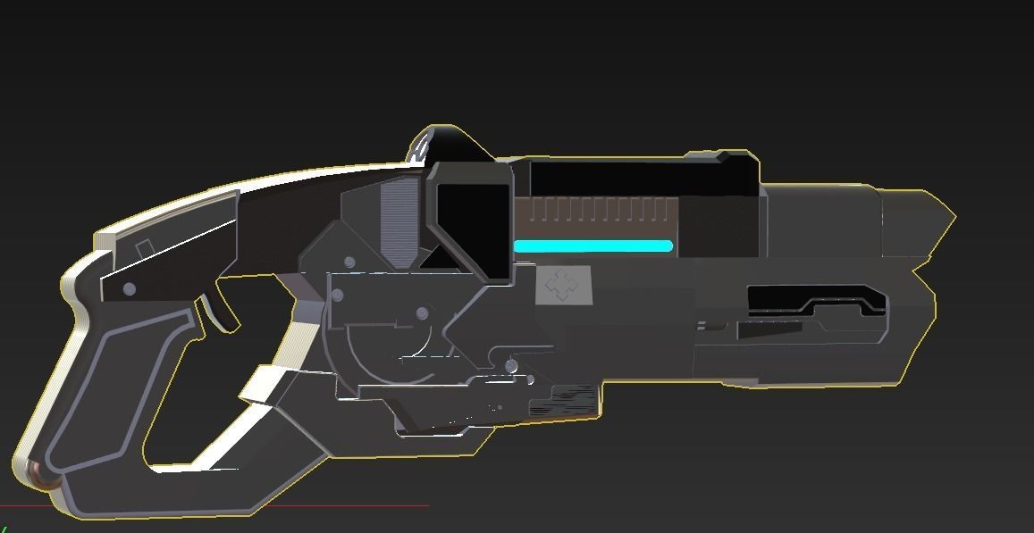 Captain Colds Ice Blaster 3D print model_4