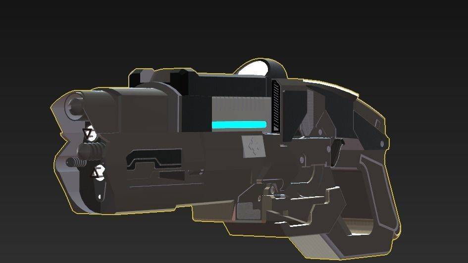 Captain Colds Ice Blaster 3D print model_2