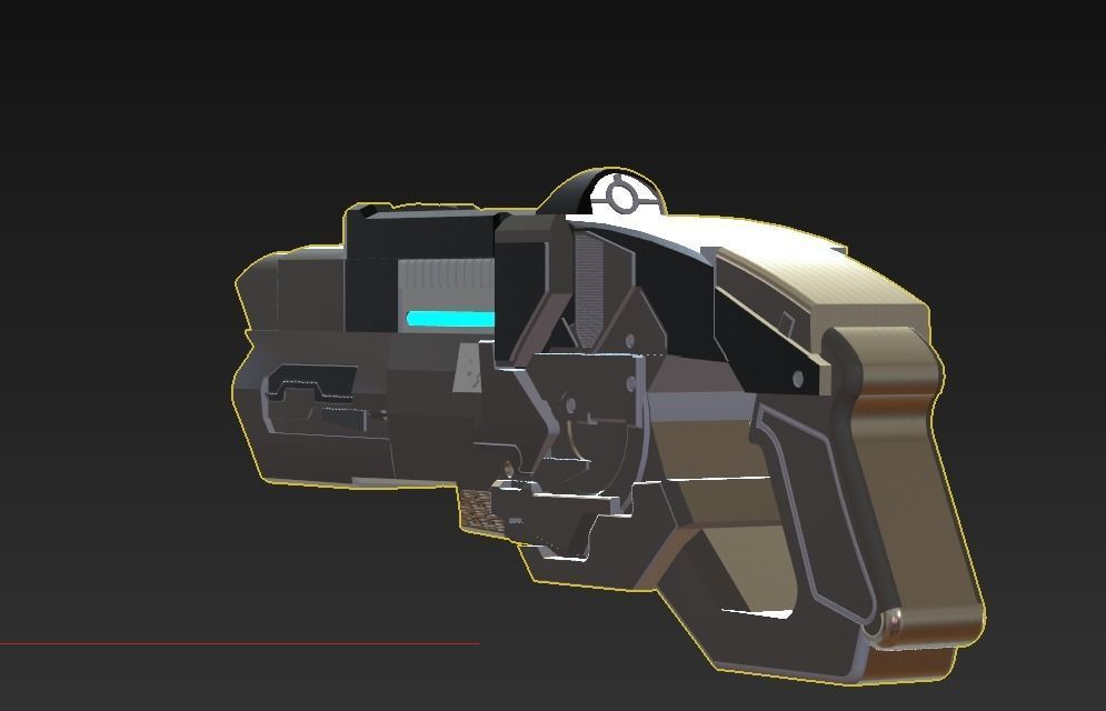 Captain Colds Ice Blaster 3D print model_3