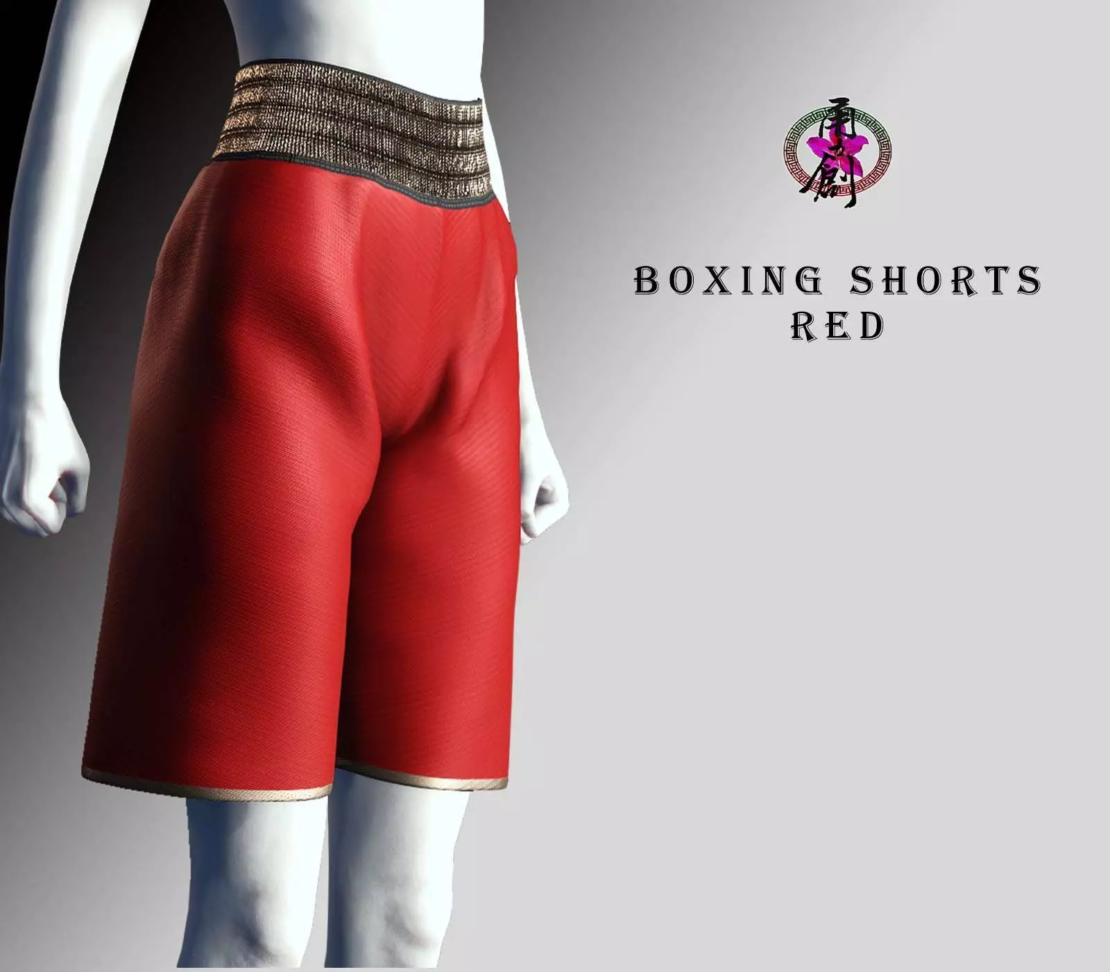 Boxing Gloves - Red Low-poly 3D model