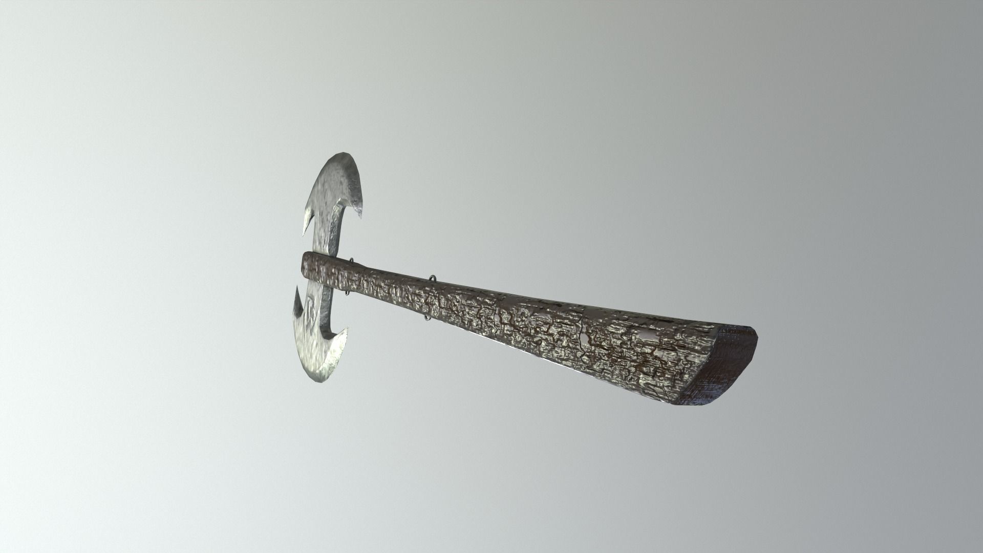 War Axe v1 Low-poly 3D model_6