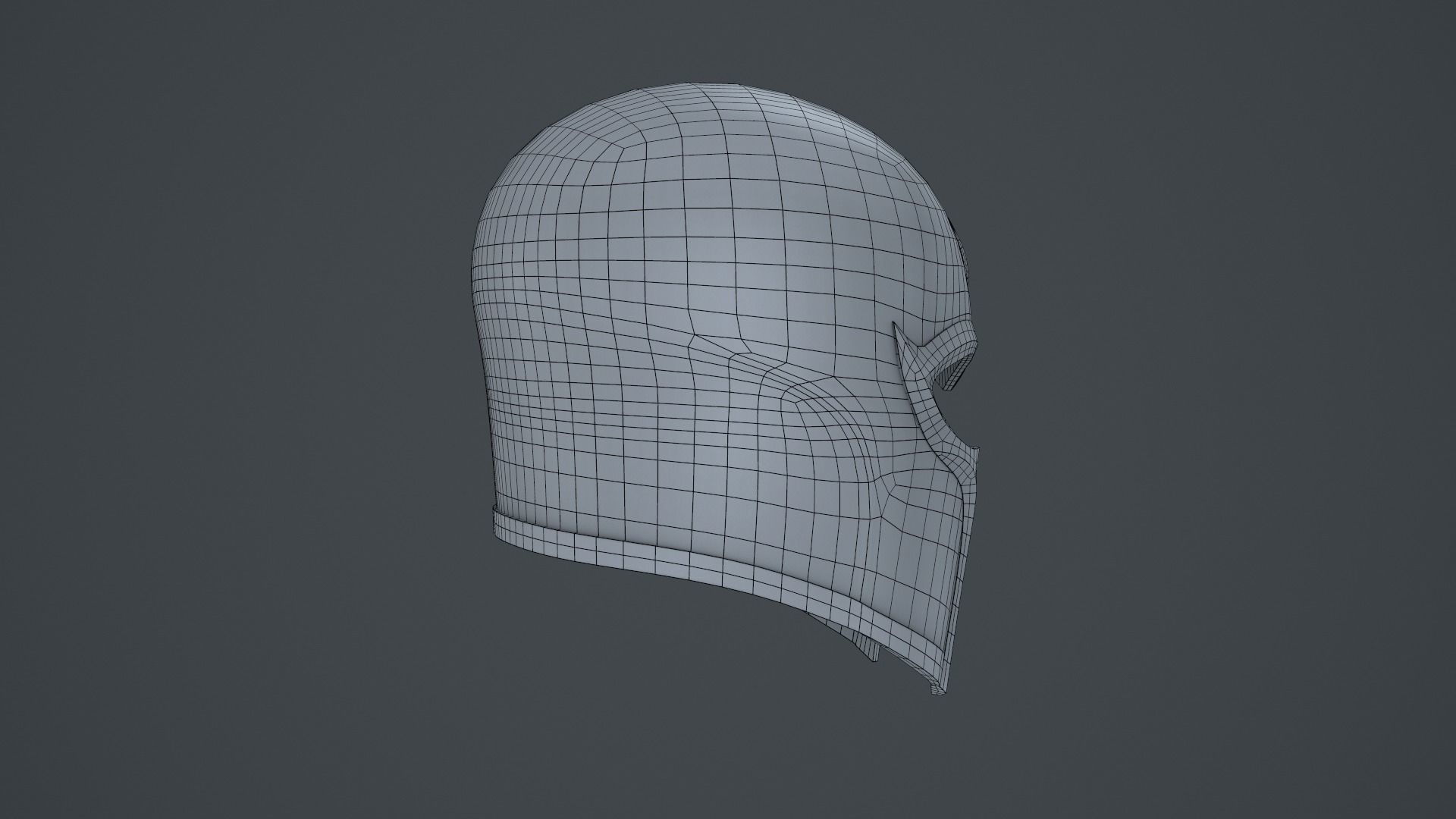 Magneto Helmet Low-poly 3D model_12