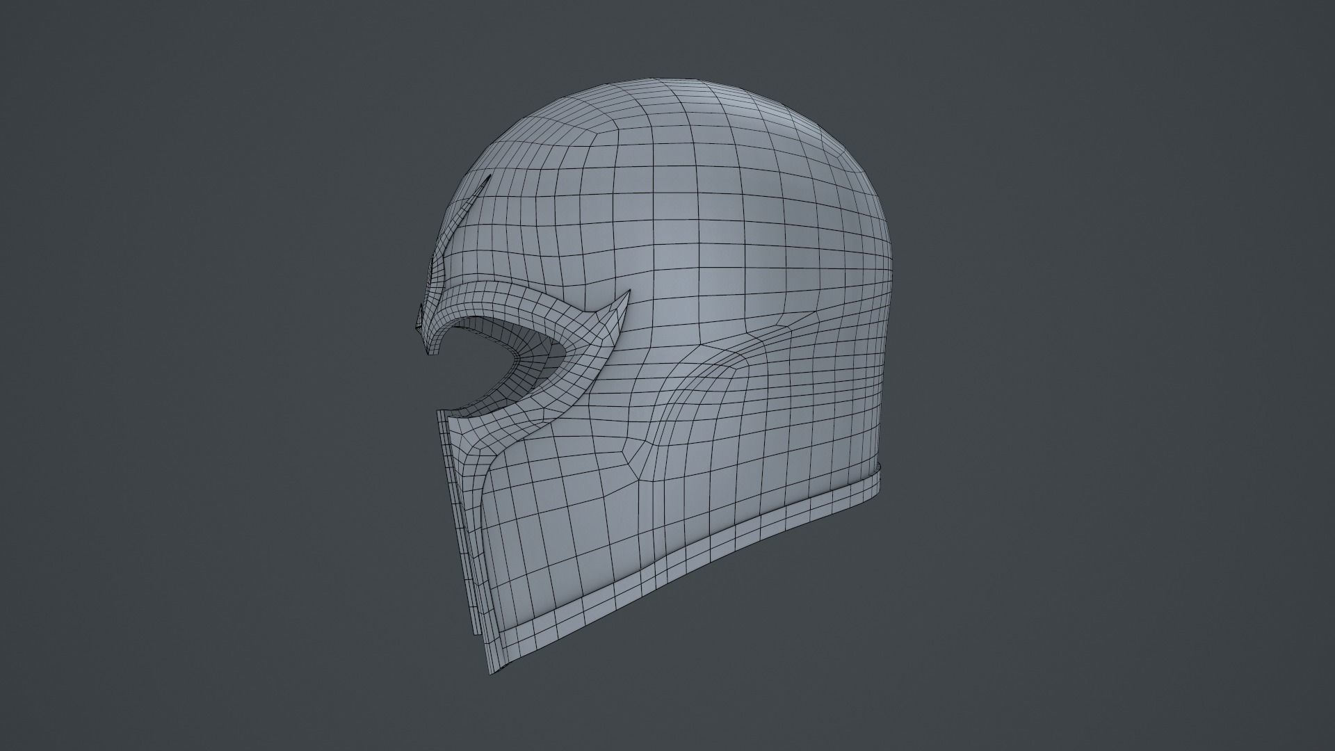 Magneto Helmet Low-poly 3D model_17