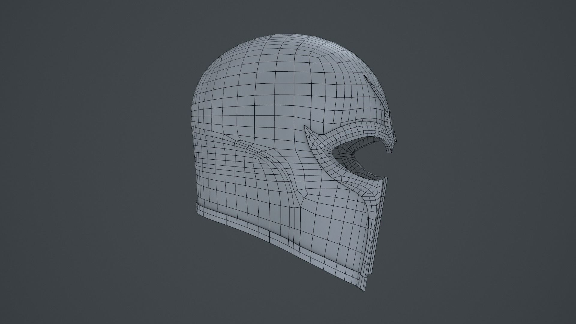 Magneto Helmet Low-poly 3D model_11