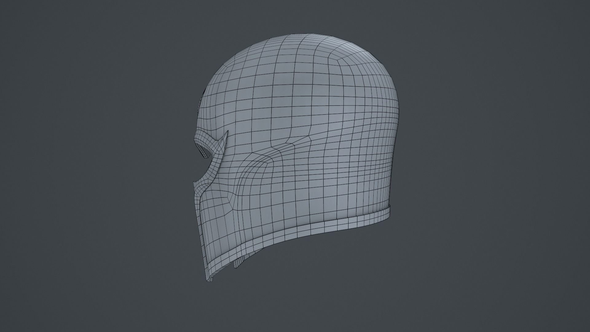 Magneto Helmet Low-poly 3D model_16