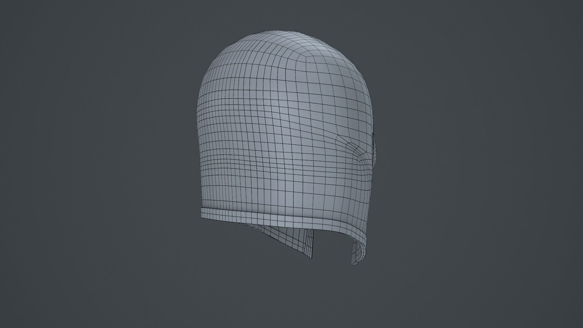 Magneto Helmet Low-poly 3D model_13