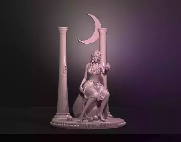 High priestess - senior arcana tarot 3D print model