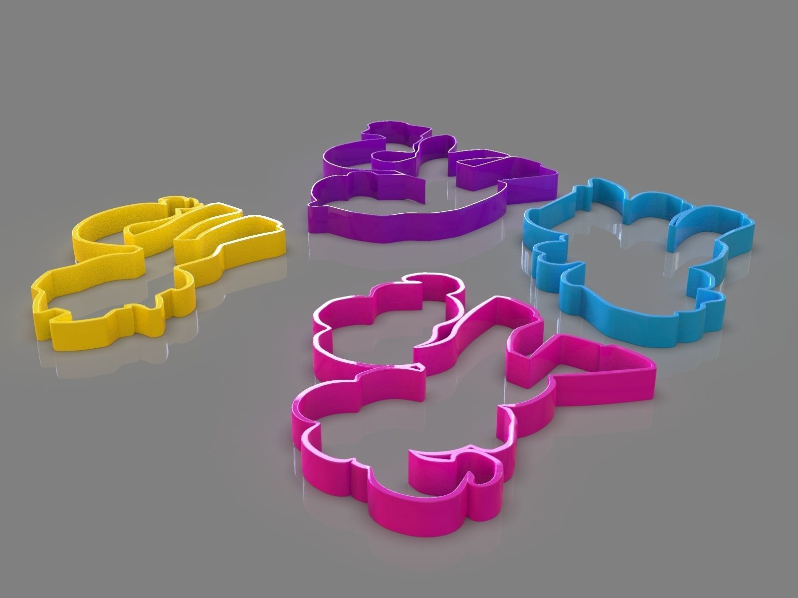 My Little Pony Cookie Cutter Pack 3D print model_4