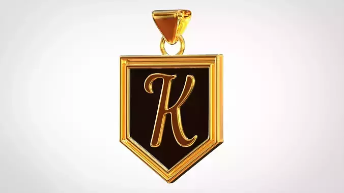 Letter K Pendant