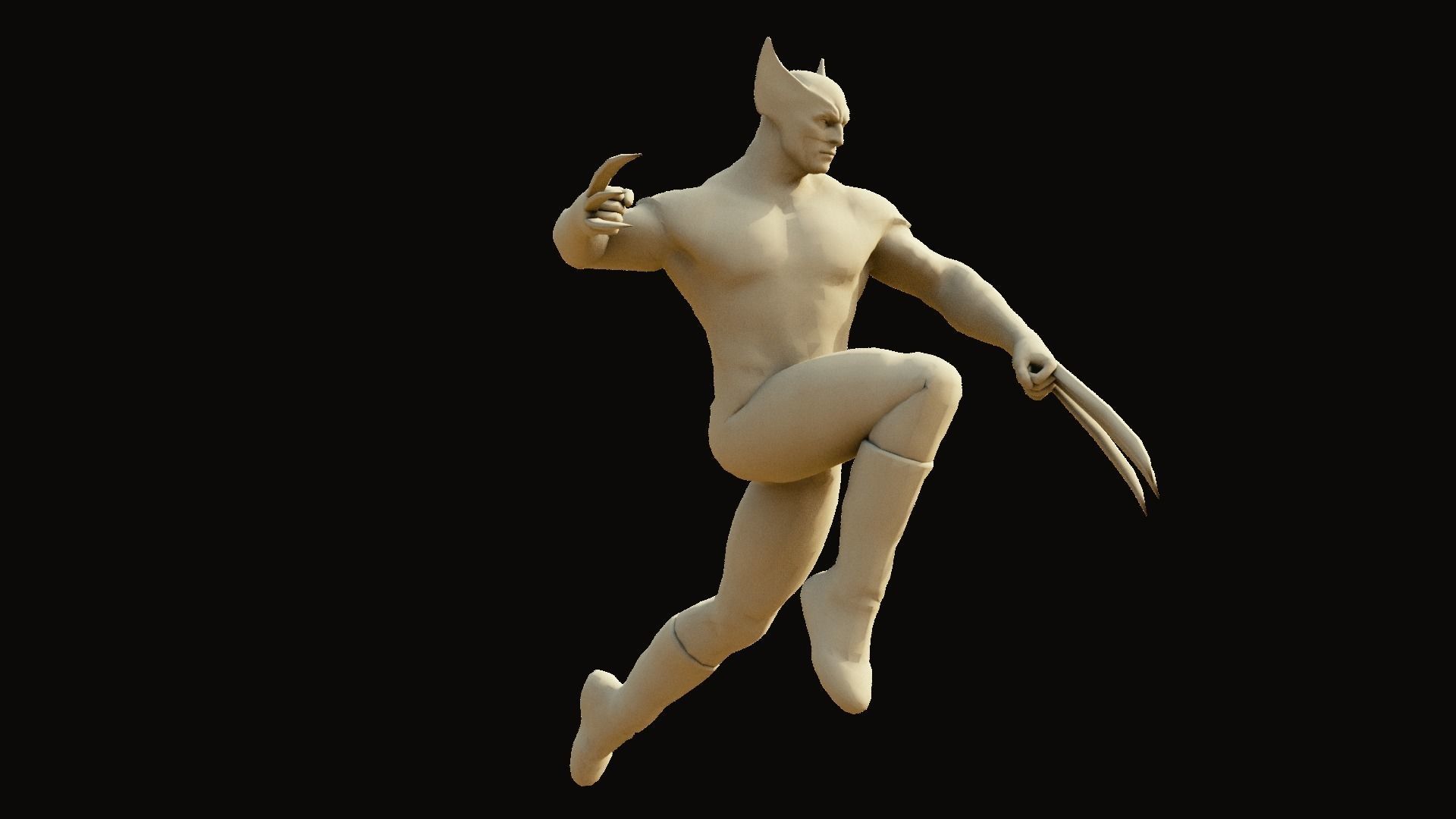 Wolverine hd wallpaper 3D model_5