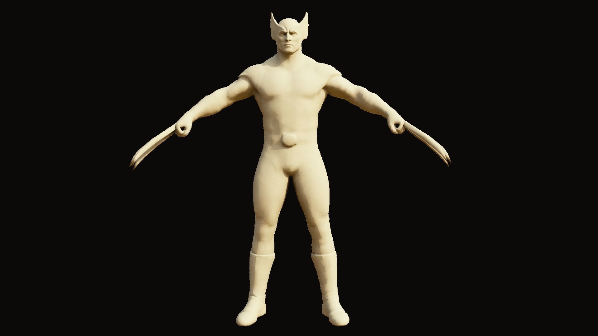 Wolverine hd wallpaper 3D model_1