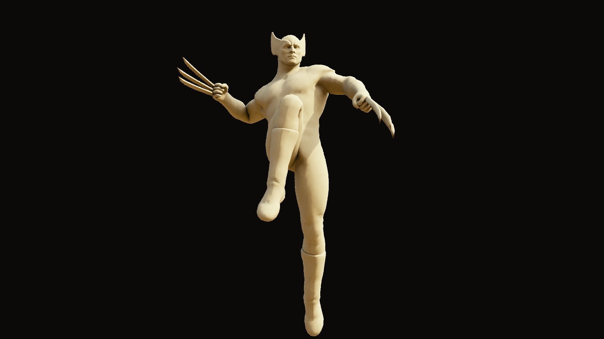 Wolverine hd wallpaper 3D model_3