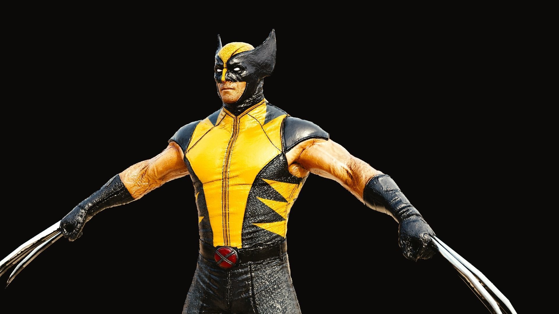 Wolverine hd wallpaper 3D model_12