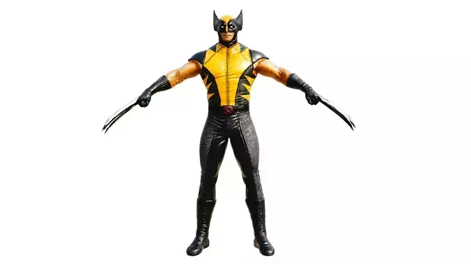 Wolverine hd wallpaper 3D model