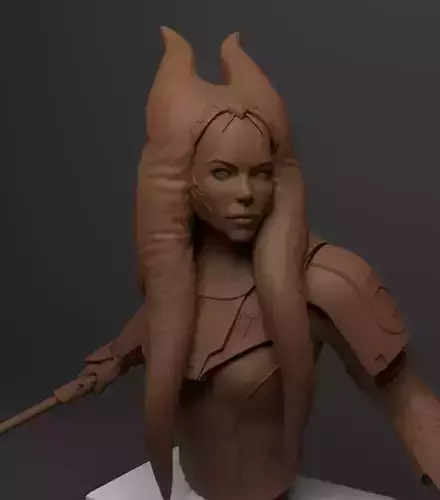 Togruta Jedi Sentinel Laser Guard Printeable 3D print model