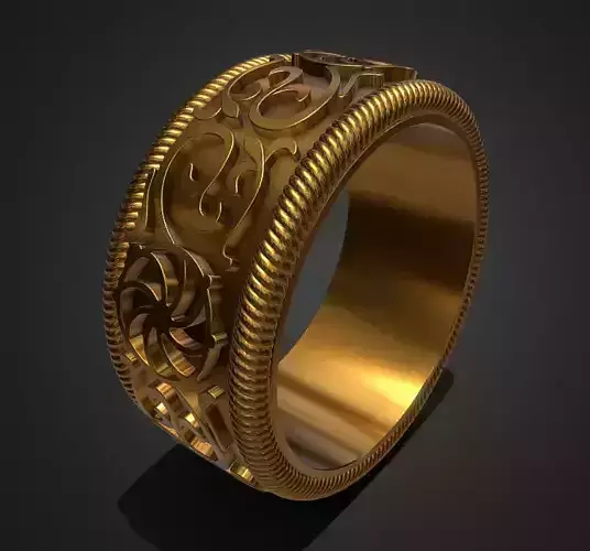 Ring with patterns