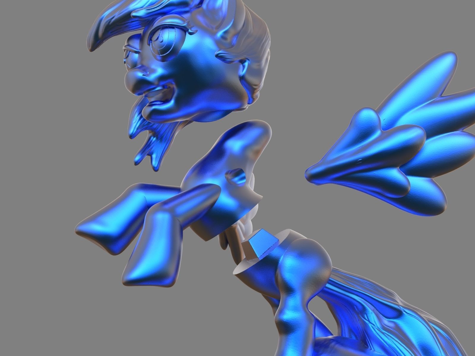 My Little Pony Rainbow Dash Sculpture 3D print model_25