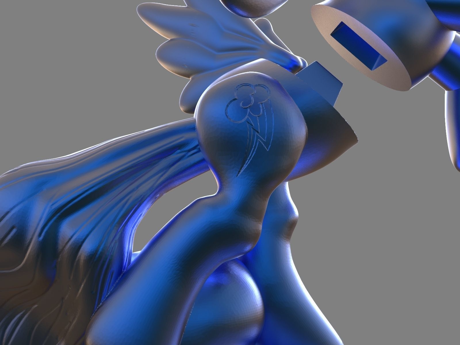 My Little Pony Rainbow Dash Sculpture 3D print model_24