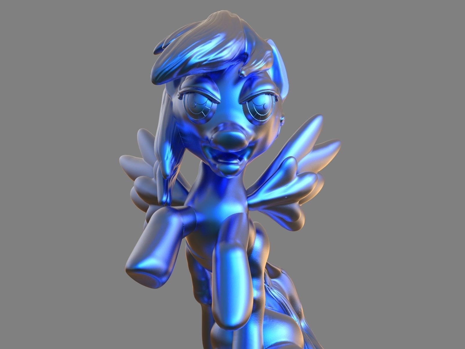My Little Pony Rainbow Dash Sculpture 3D print model_10