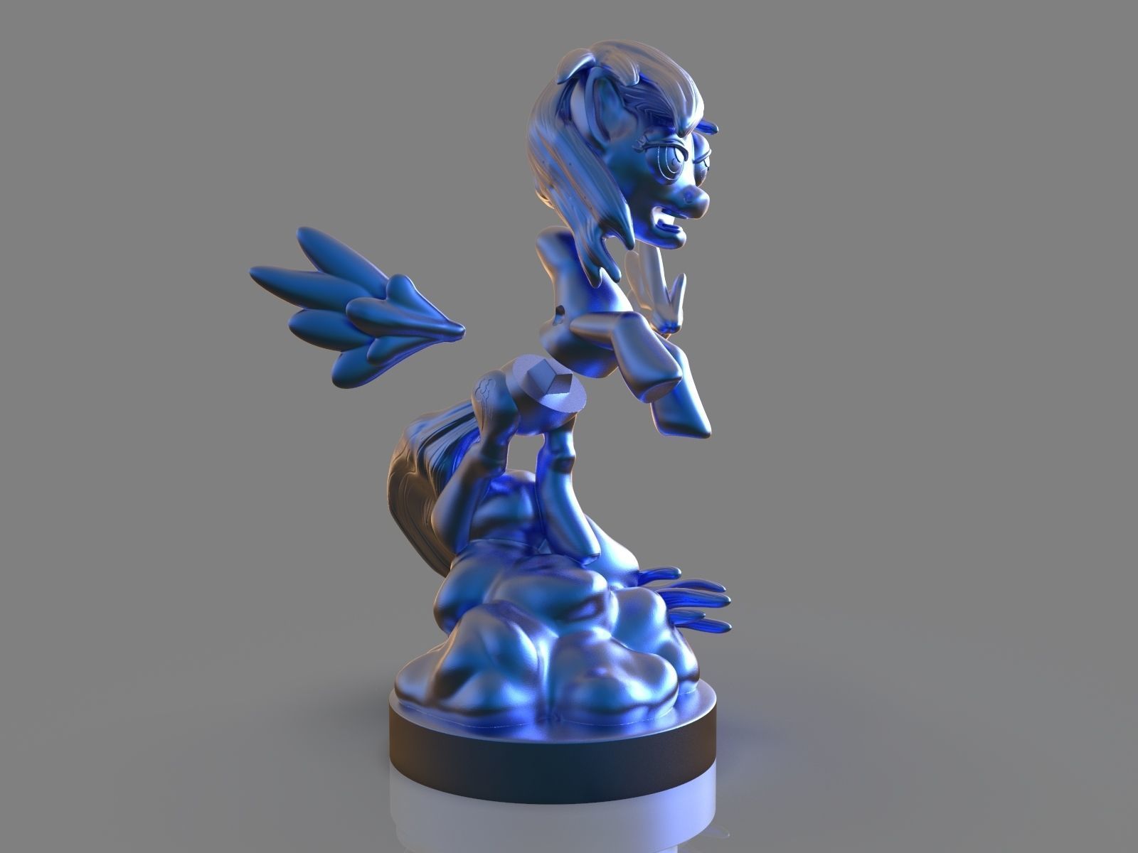 My Little Pony Rainbow Dash Sculpture 3D print model_18