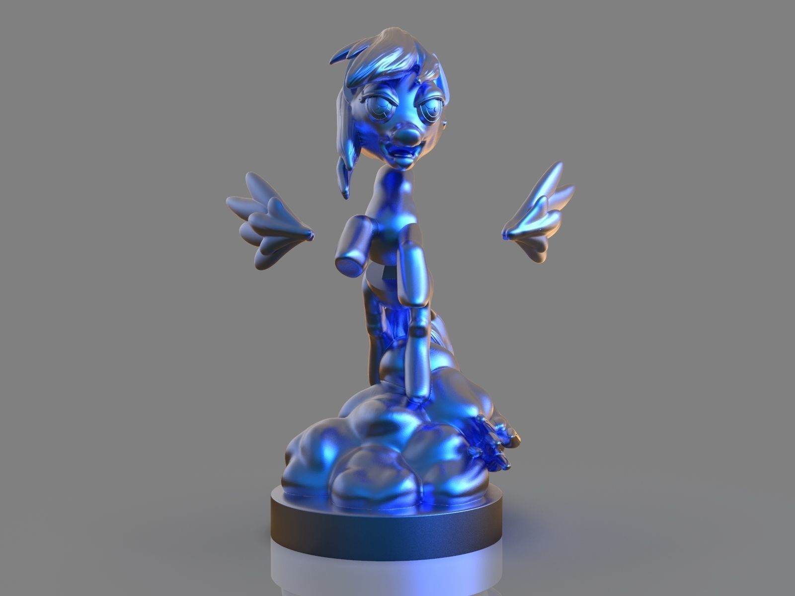 My Little Pony Rainbow Dash Sculpture 3D print model_21