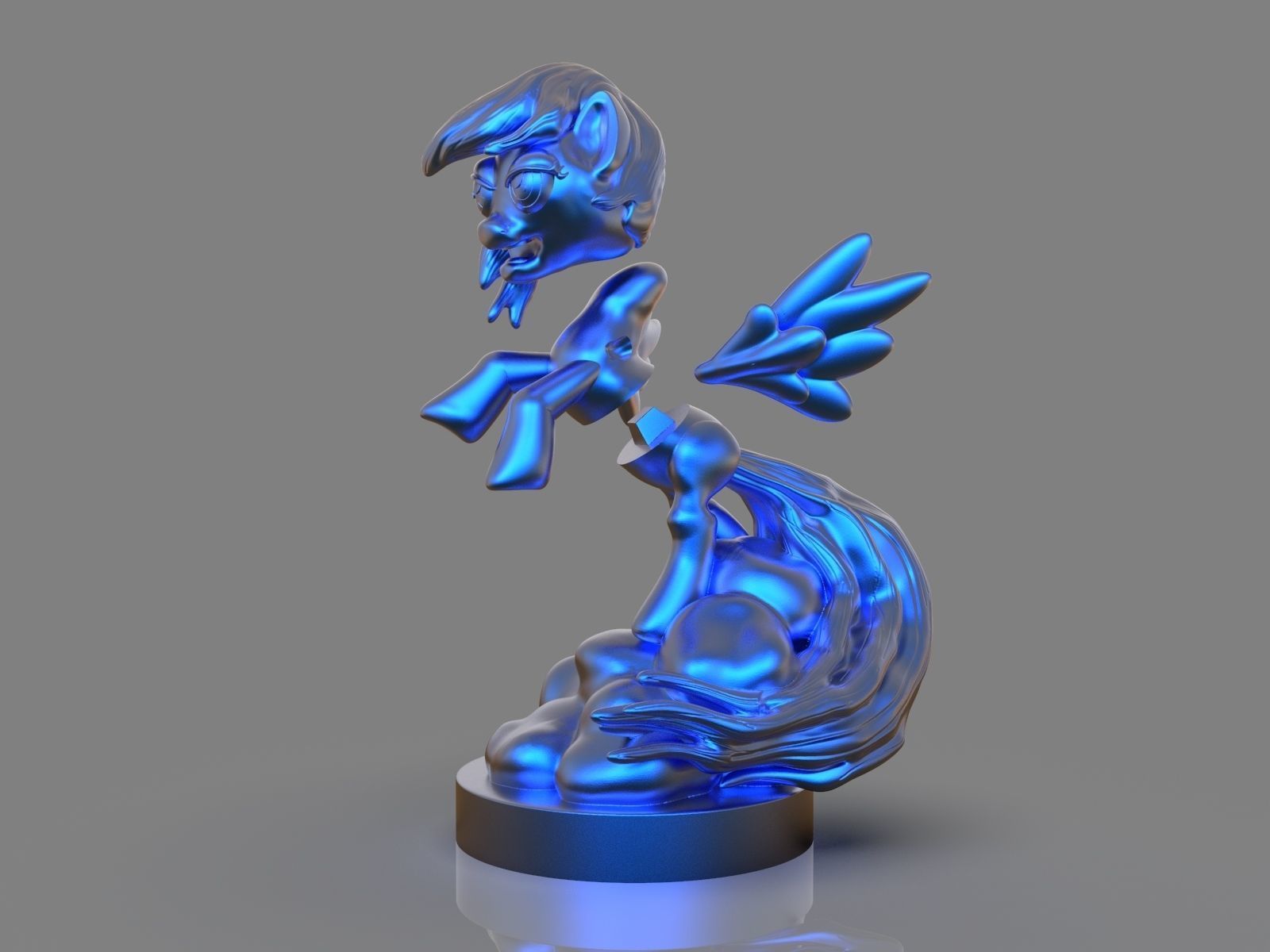 My Little Pony Rainbow Dash Sculpture 3D print model_17
