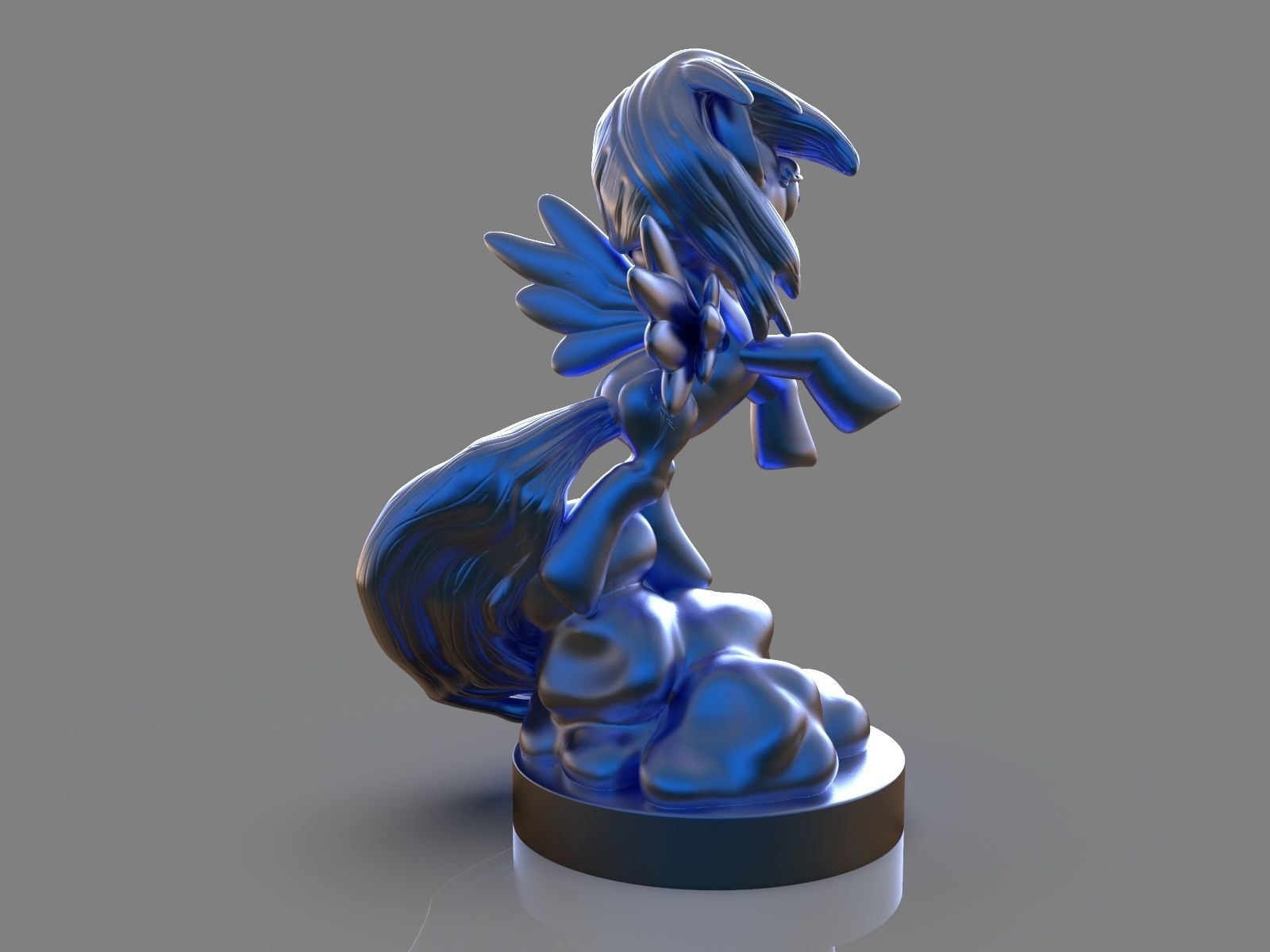 My Little Pony Rainbow Dash Sculpture 3D print model_4