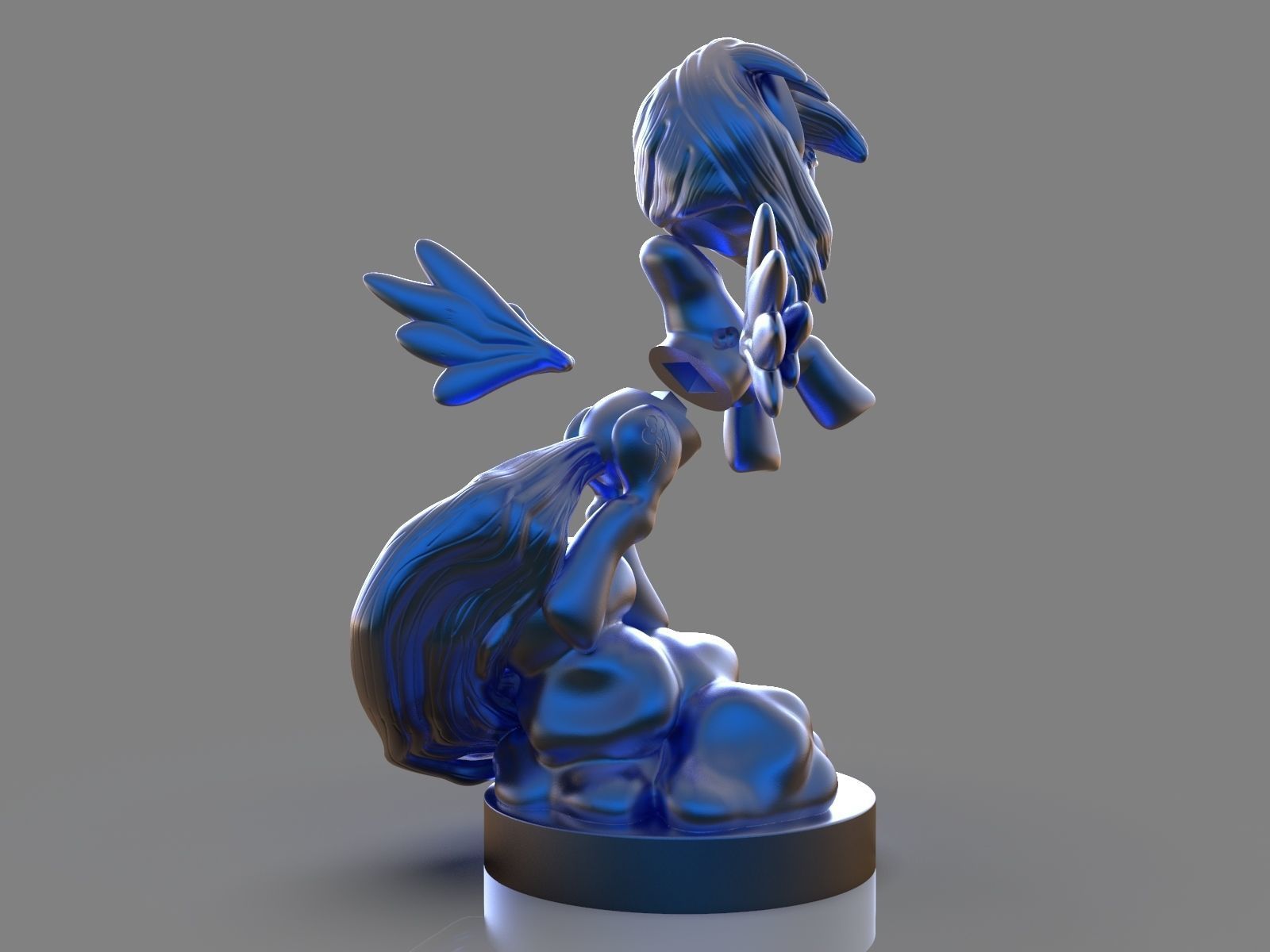 My Little Pony Rainbow Dash Sculpture 3D print model_1
