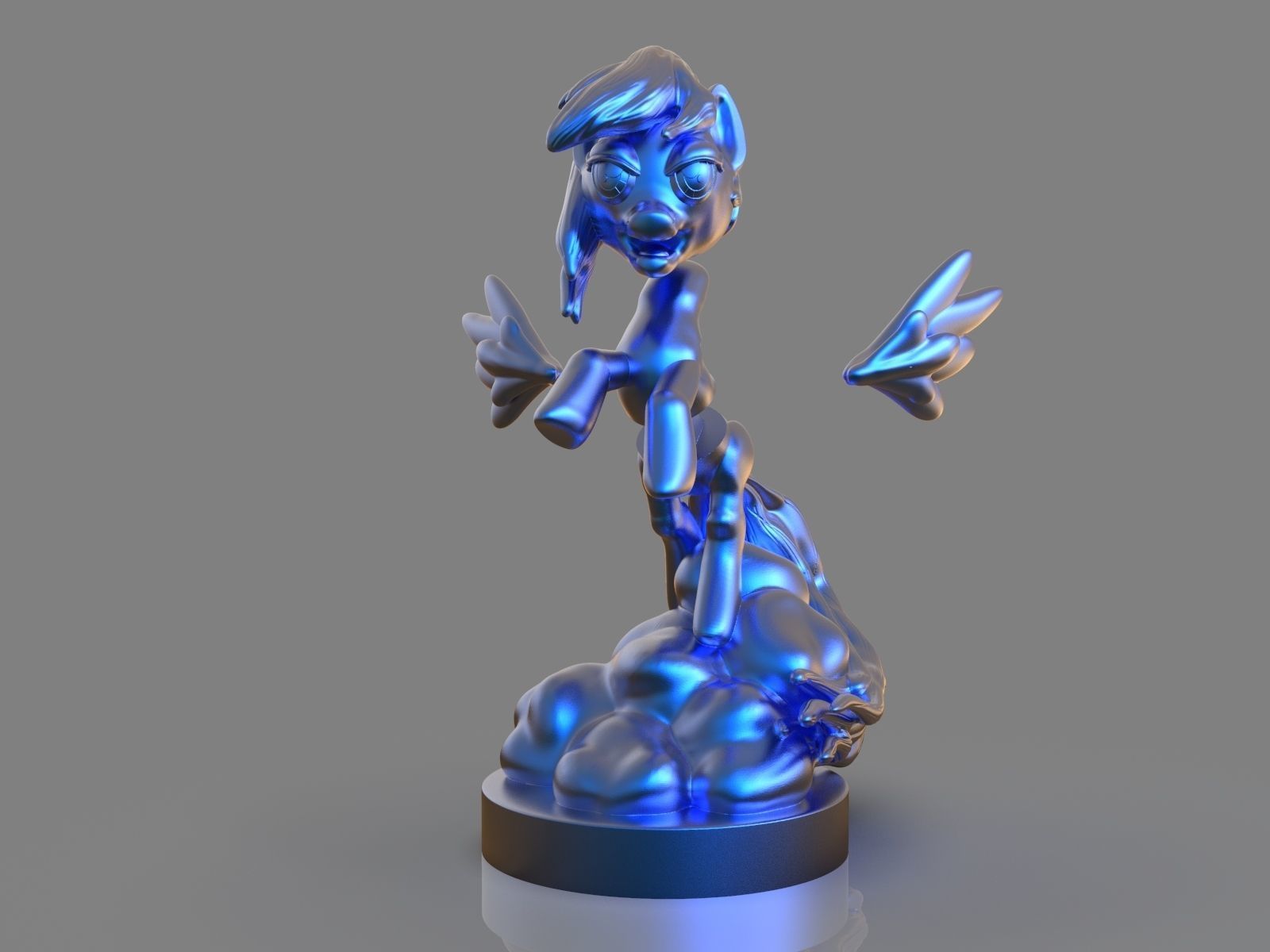 My Little Pony Rainbow Dash Sculpture 3D print model_14