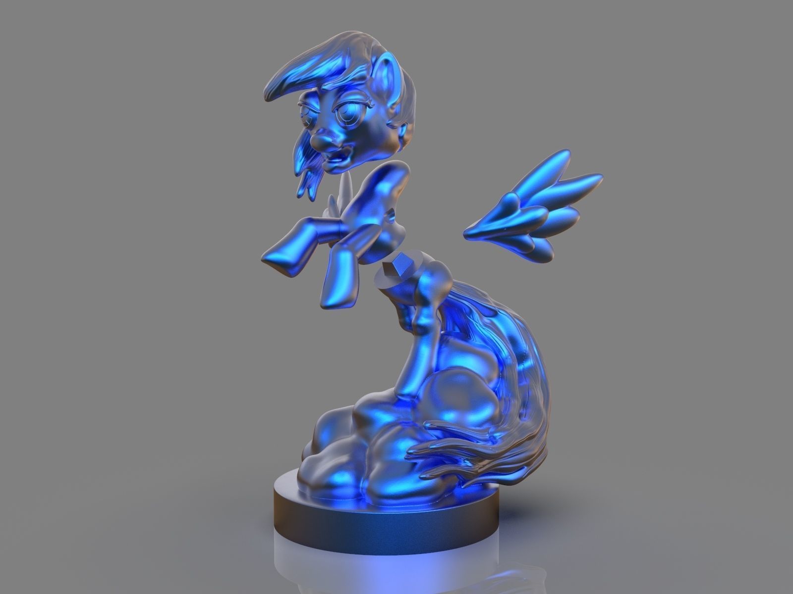 My Little Pony Rainbow Dash Sculpture 3D print model_22