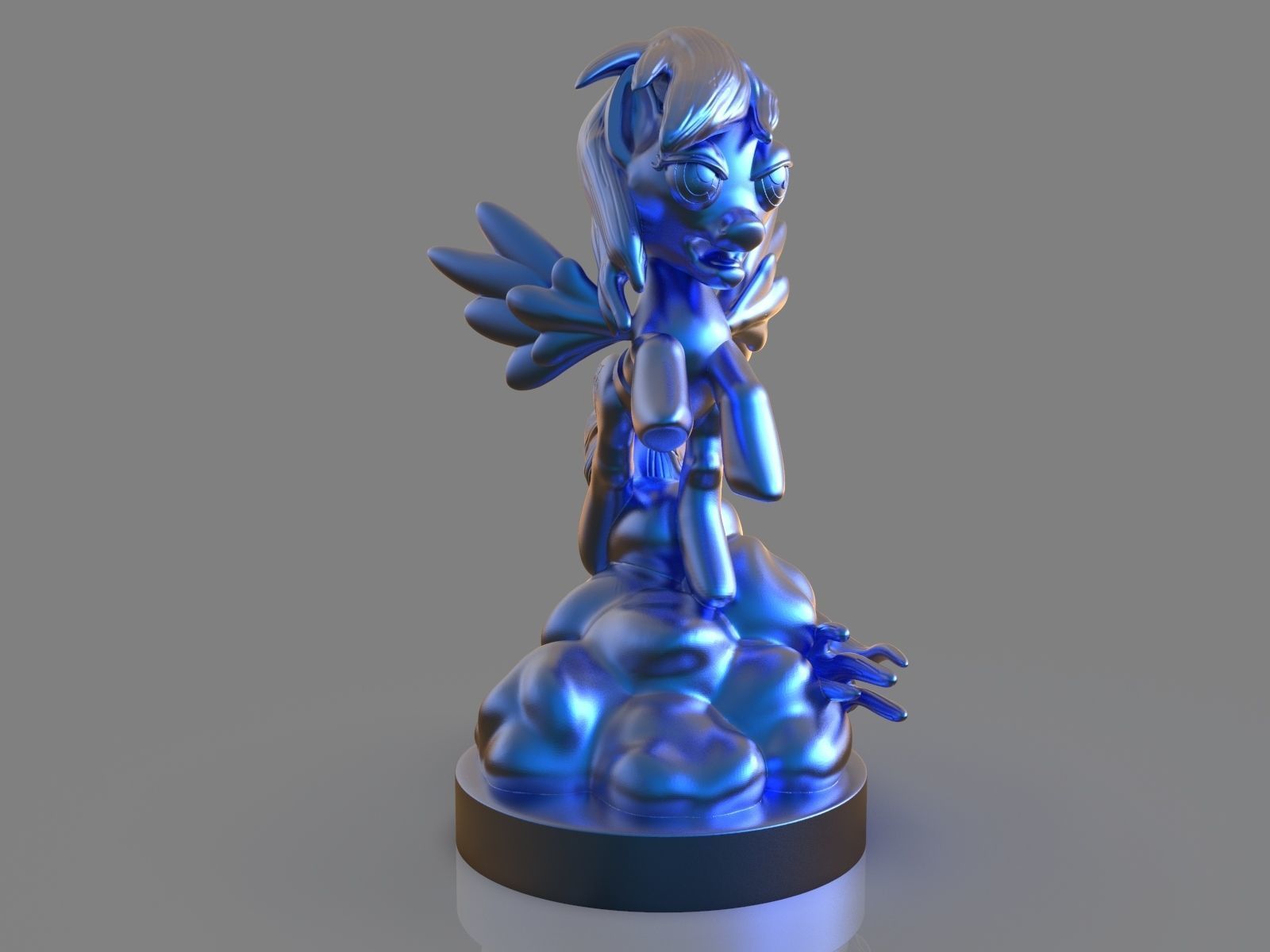 My Little Pony Rainbow Dash Sculpture 3D print model_6