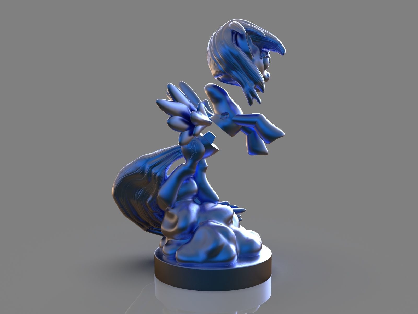 My Little Pony Rainbow Dash Sculpture 3D print model_16