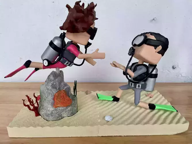 funko style scooba proposal 3D print model