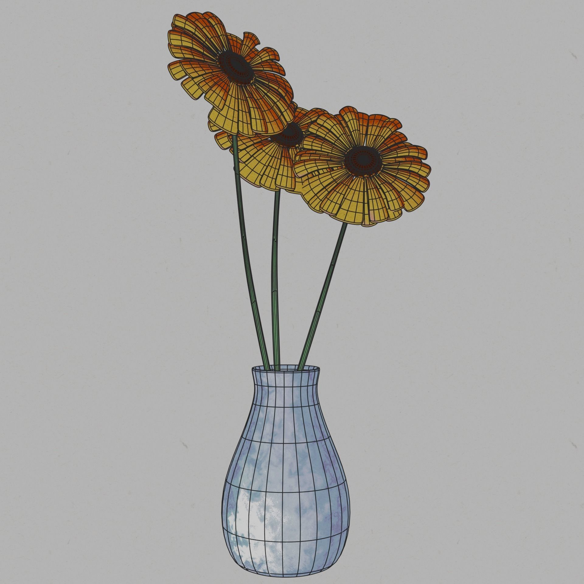 3D painting shader Low-poly 3D model_4