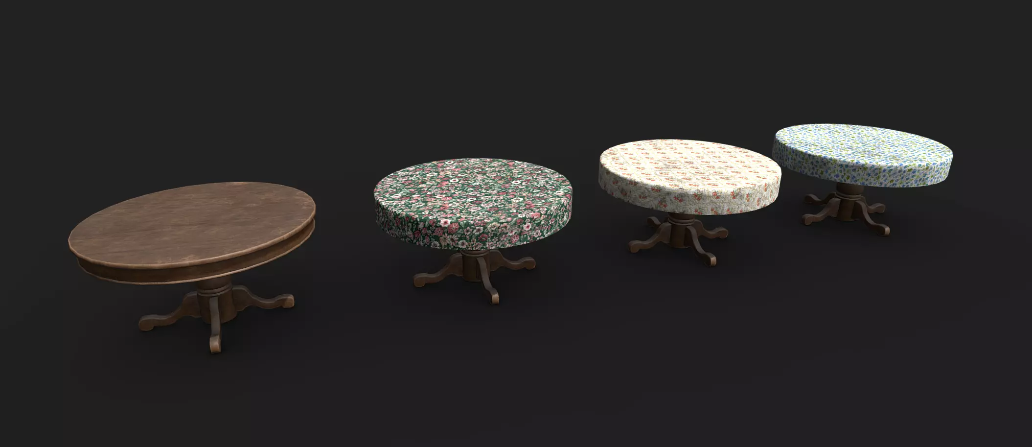 3D model Round Table VR / AR / low-poly | CGTrader